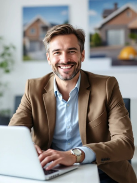 Zdjecie mezczyzny z laptopem