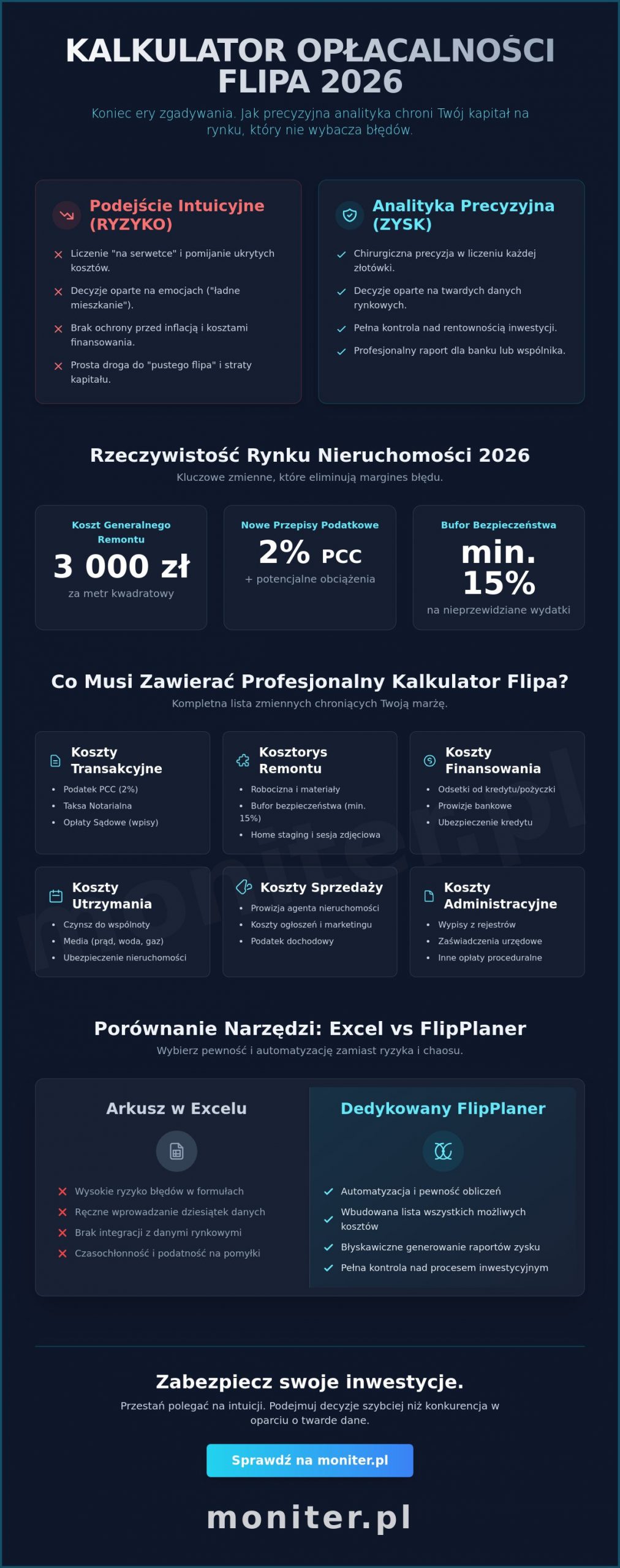 Kalkulator opłacalności flipa 2026: Jak precyzyjnie liczyć zysk w inwestycjach?